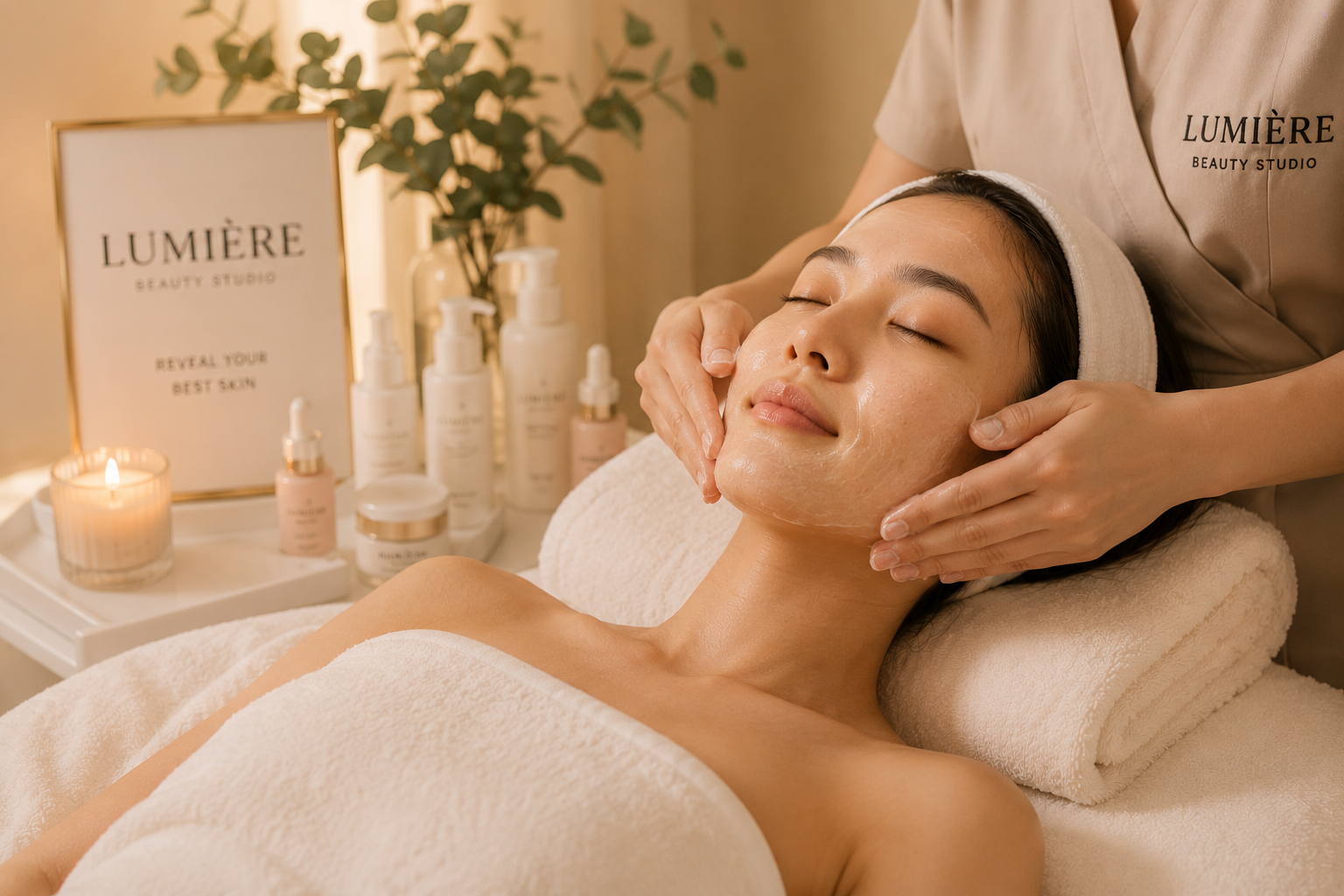 Glow facial treatment