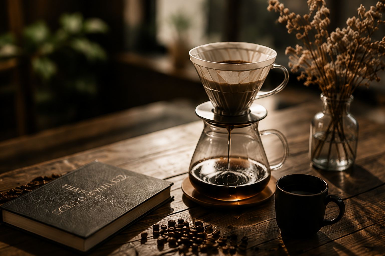 Pour over coffee at Ember & Bean